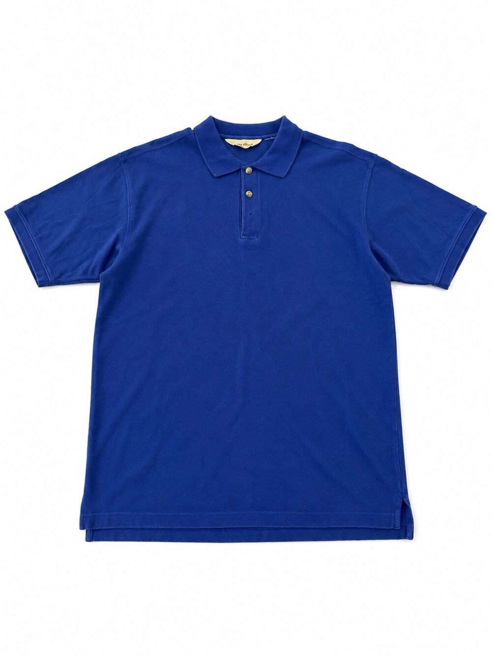 Eddie Bauer Men’s Large Blue Short Sleeve Polo Shirt Casual Golf
